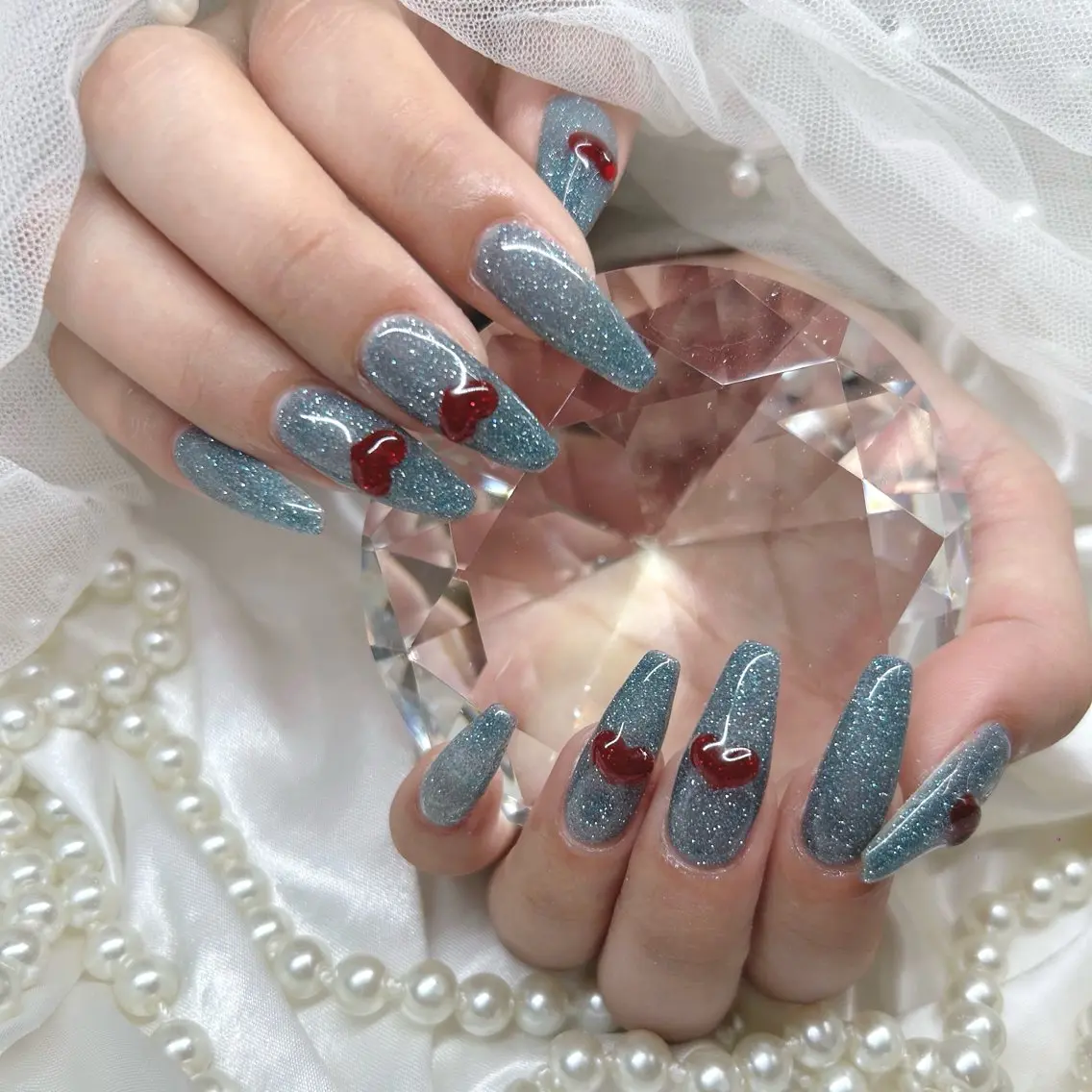 ロング ハンドネイル Nailsalon Angeのネイルデザイン