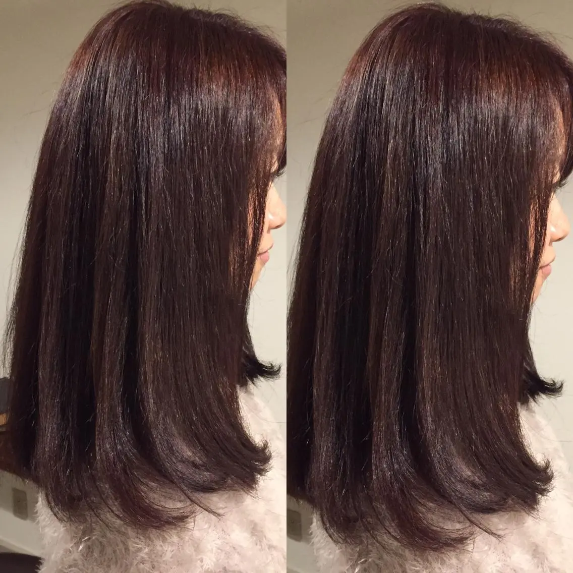 セミロング カラー 川上 恵里香のヘアスタイル