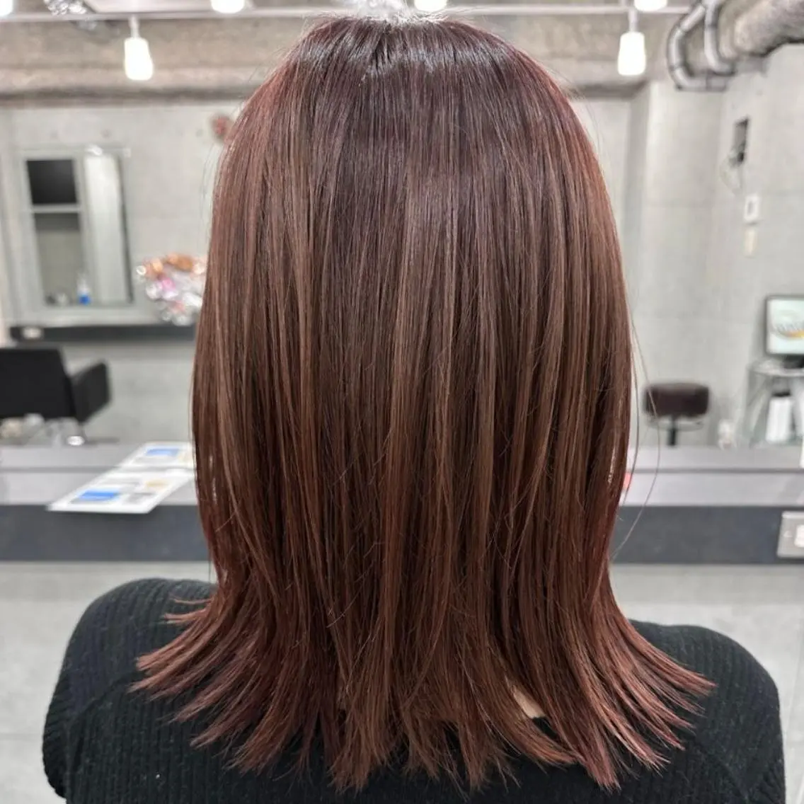 セミロング カラー ブラウンカラー レイヤーカット ❇️安達 優心❇️ レイヤー/艶髪特化のヘアスタイル