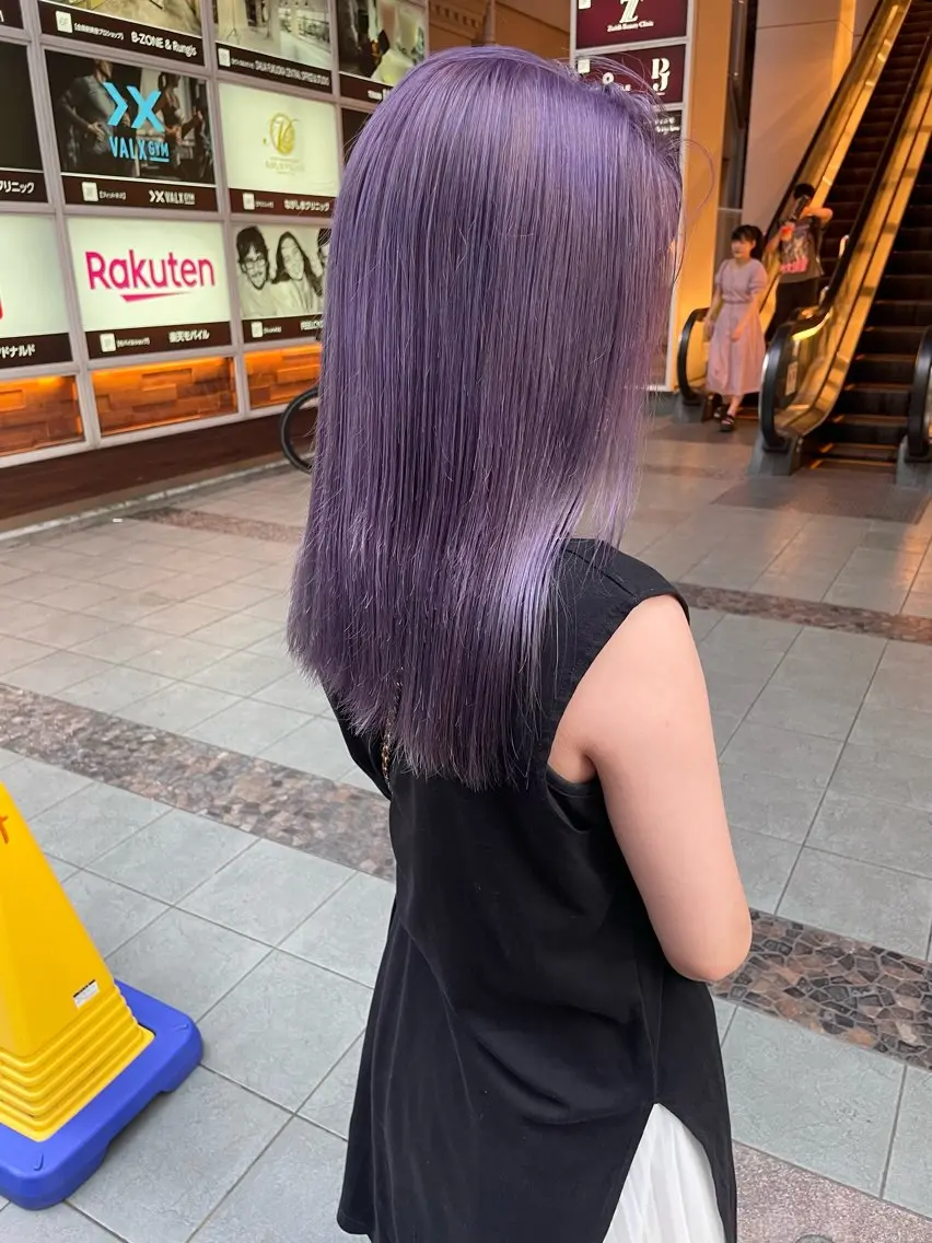 セミロング カラー ヘアカラー トリートメント 髪質改善will hairdesignのヘアスタイル