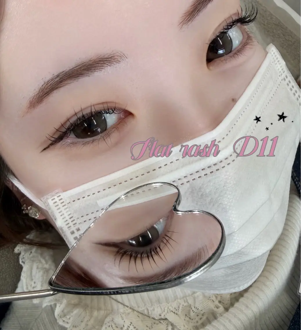 マツエク・マツパ フラットラッシュ Bianca武蔵小金 井OKAJIMA🎀のマツエク・マツパデザイン