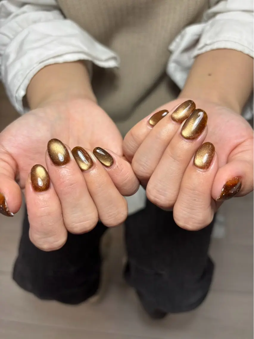 ネイル マグネットネイル かなや りかのネイルデザイン
