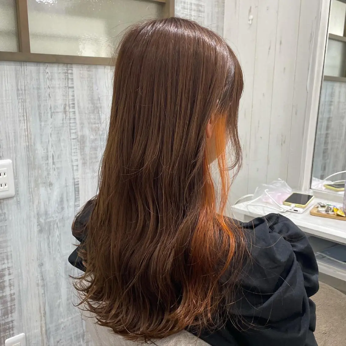 ロング ネモトメイナ🌿 今月末で退職しますのヘアスタイル