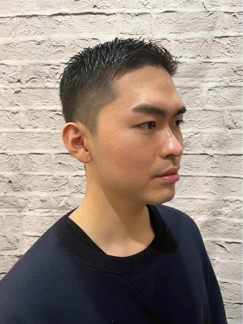 ショート メンズ 新崎 彩翔のヘアスタイル