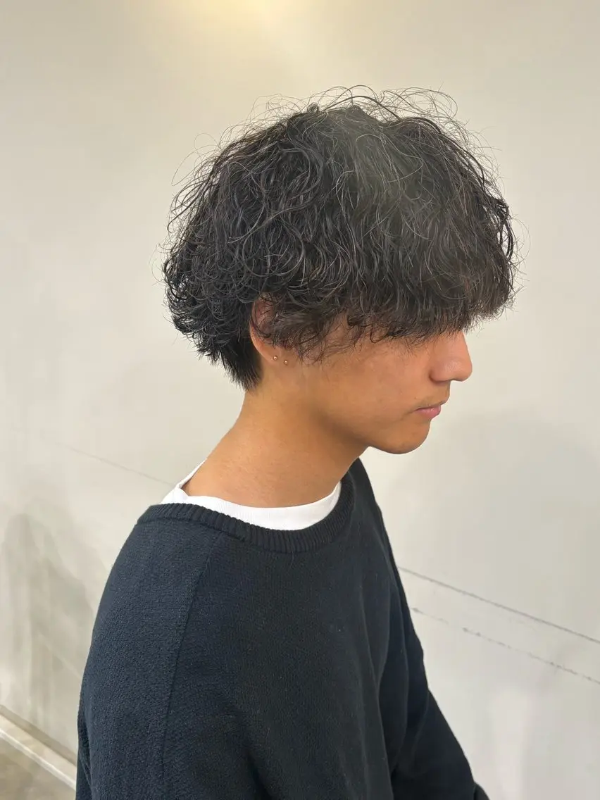 パーマ メンズ 河合 哲平のヘアスタイル