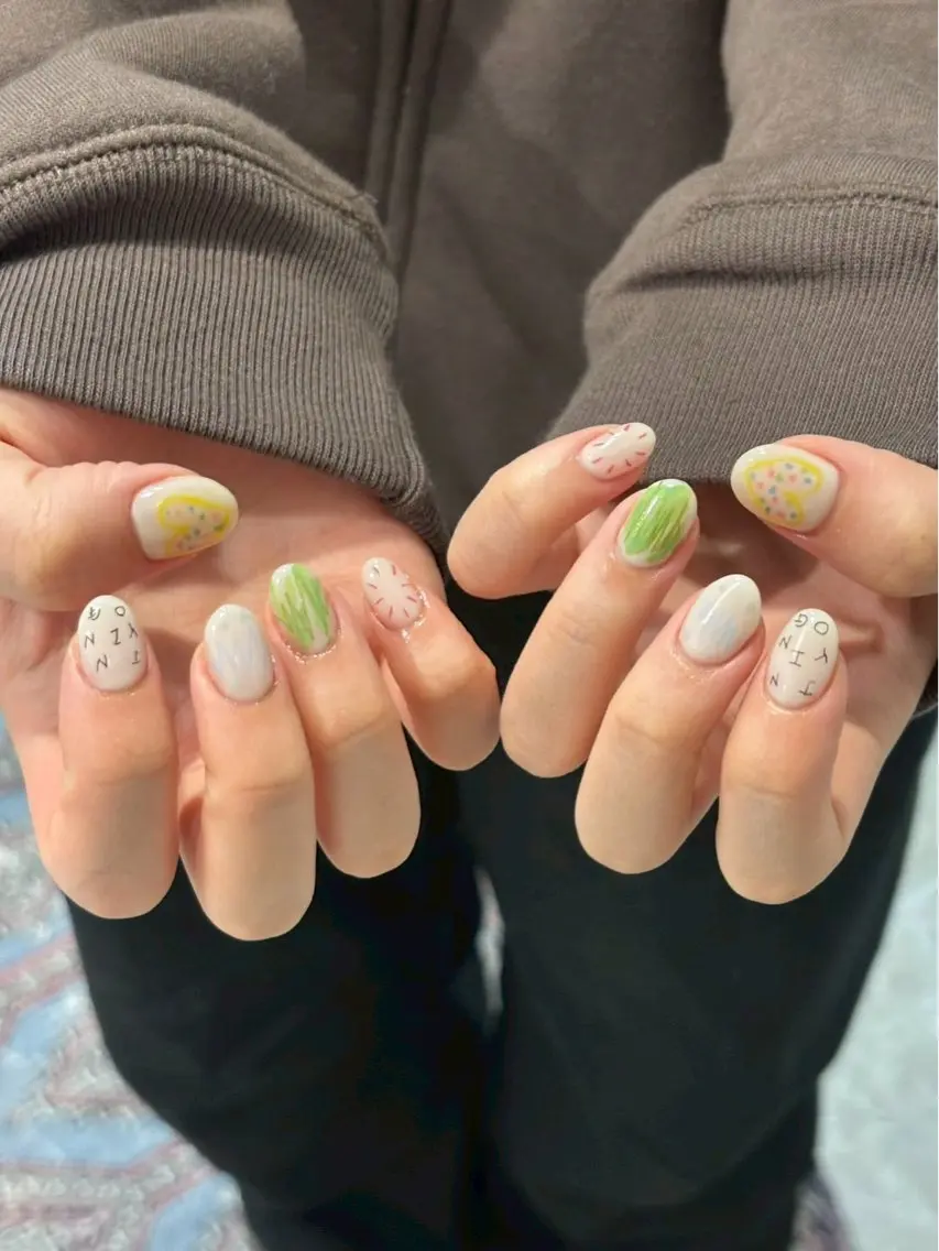 ネイル ハンドネイル 💙0203 munimusanのネイルデザイン