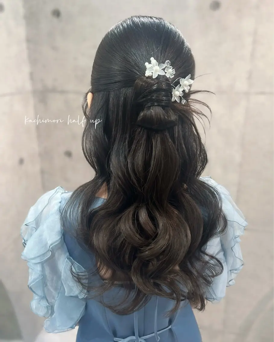 ロング ヘアアレンジ ヘアセット ヘアメイク/髪質改善 🎀Moeri🎀のヘアスタイル