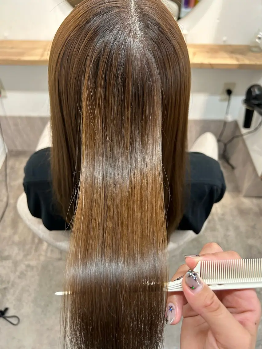 ロング 縮毛矯正 Shino シノのヘアスタイル