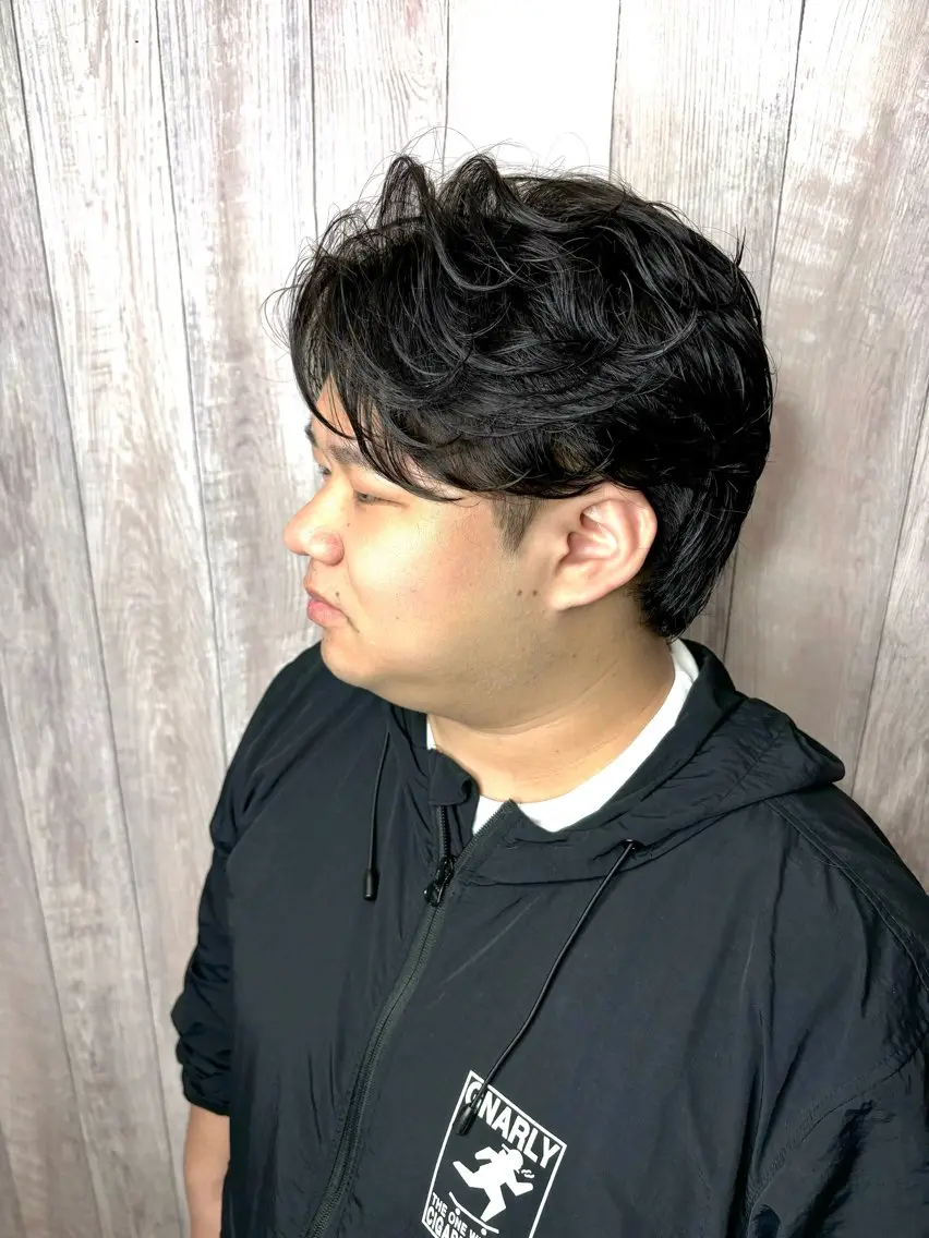 【minimo限定価格✨】カット+ニュアンスパーマorフェザーパーマ+眉カットの写真