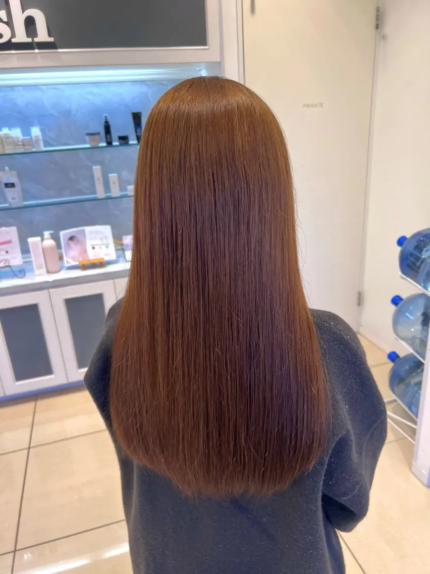 ロング カラー ベージュカラー ブラウンカラー ブラウンベージュ ナチュラルブラウン カット ヘアカラー トリートメント 💫副店長💫 篠崎 はやとのヘアスタイル