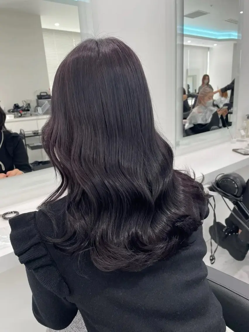 セミロング カラー 透明感カラー トレンド暖色/ sayaka🍒のヘアスタイル
