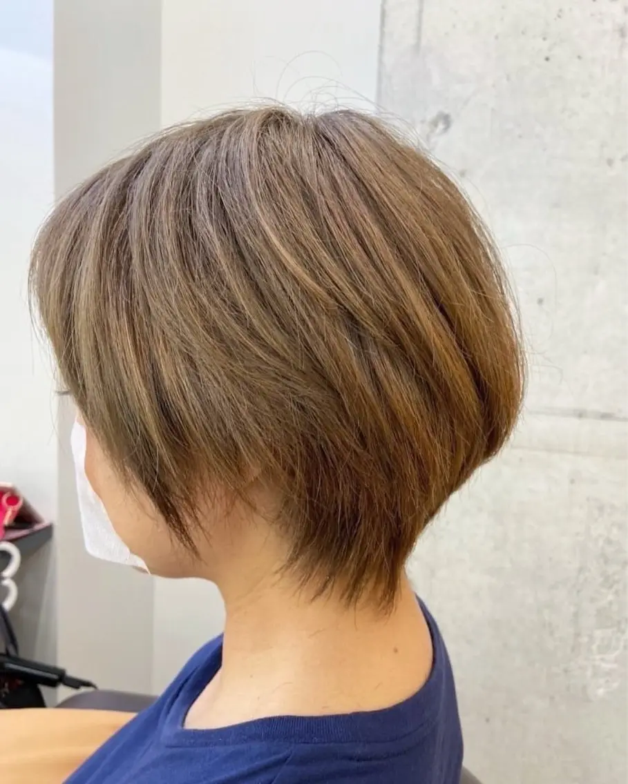 ショート 天王寺区🌟大好評バ ッサリ◎美髪改善矯正のヘアスタイル