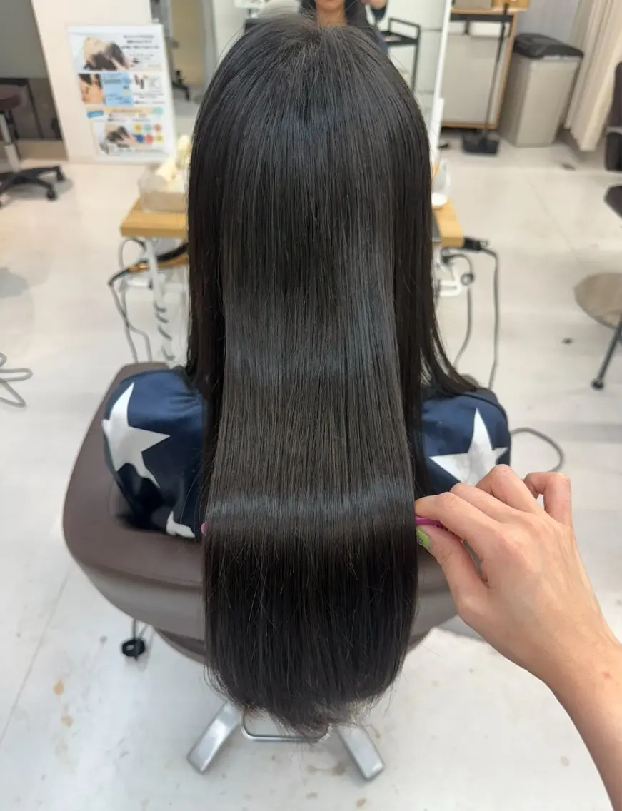 ロング 縮毛矯正 トリートメント 榎本 雪来のヘアスタイル