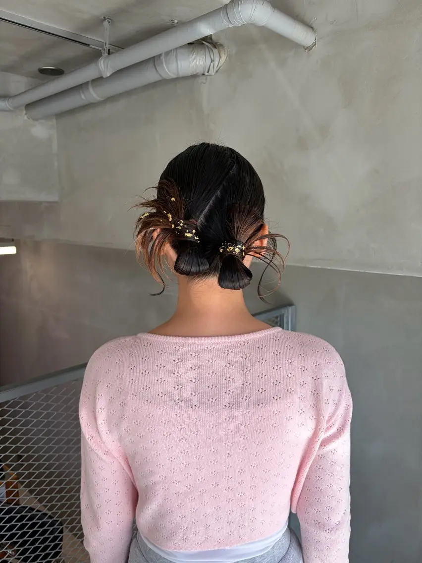 ミディアム ヘアアレンジ ヘアセット bob/ aoiのヘアスタイル