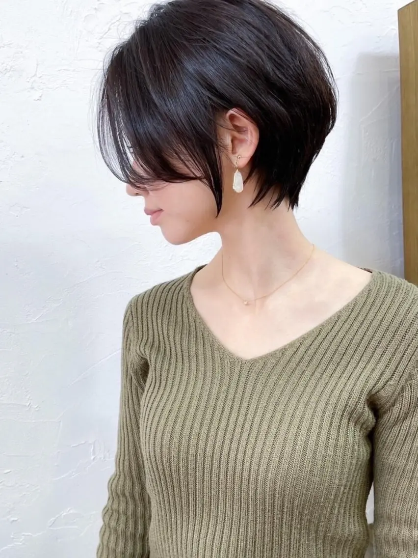 ショート miyuu🐈⬛ レイヤー/韓国風ヘアのヘアスタイル
