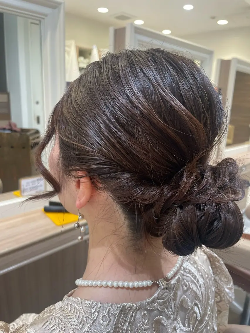 ミディアム ヘアアレンジ ヘアセット 韓国ヘアメイク🎀/ 縮毛矯正✨山本媛香のヘアスタイル