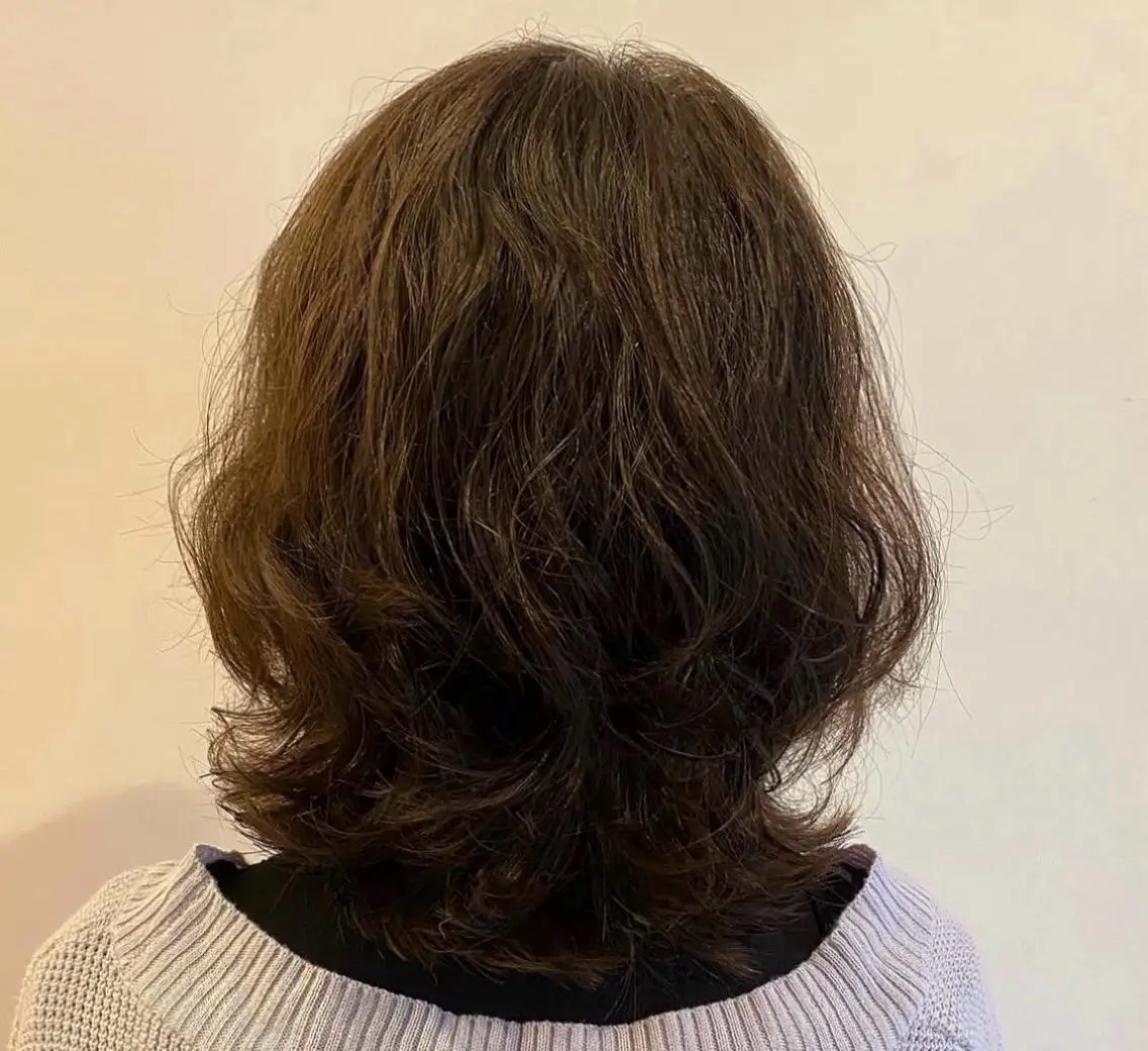 ミディアム パーマ ママ美容師 Tsuchiyaのヘアスタイル