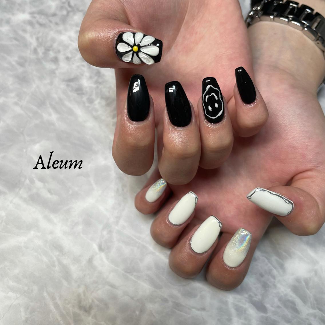 ネイル ぷっくりネイル ハンドネイル Nail Salon Aleumのネイルデザイン