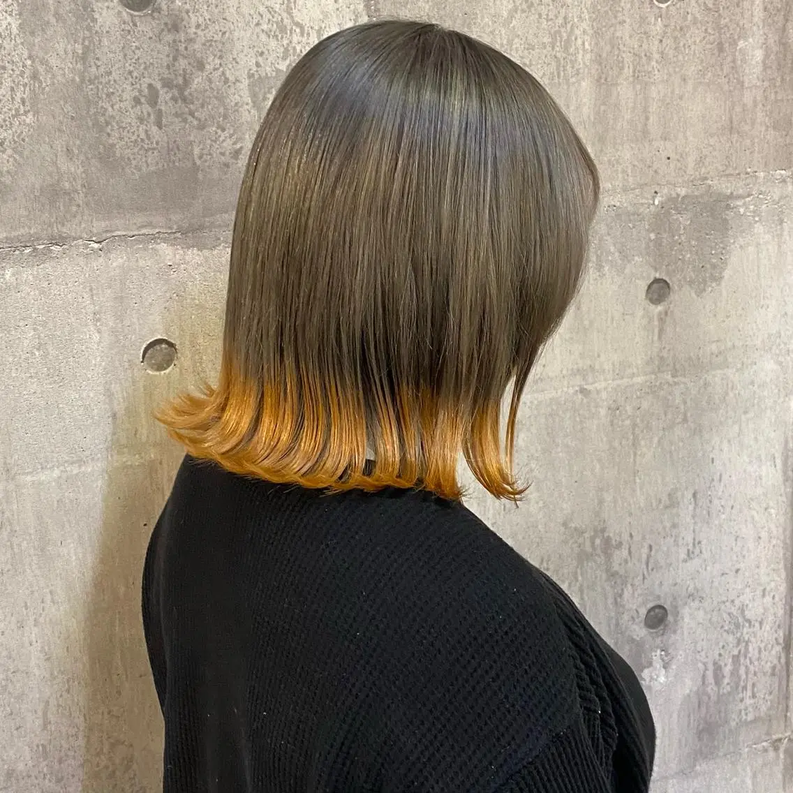 ミディアム カラー ブリーチ ケアブリーチ ヘアカラー 比嘉 陽のヘアスタイル