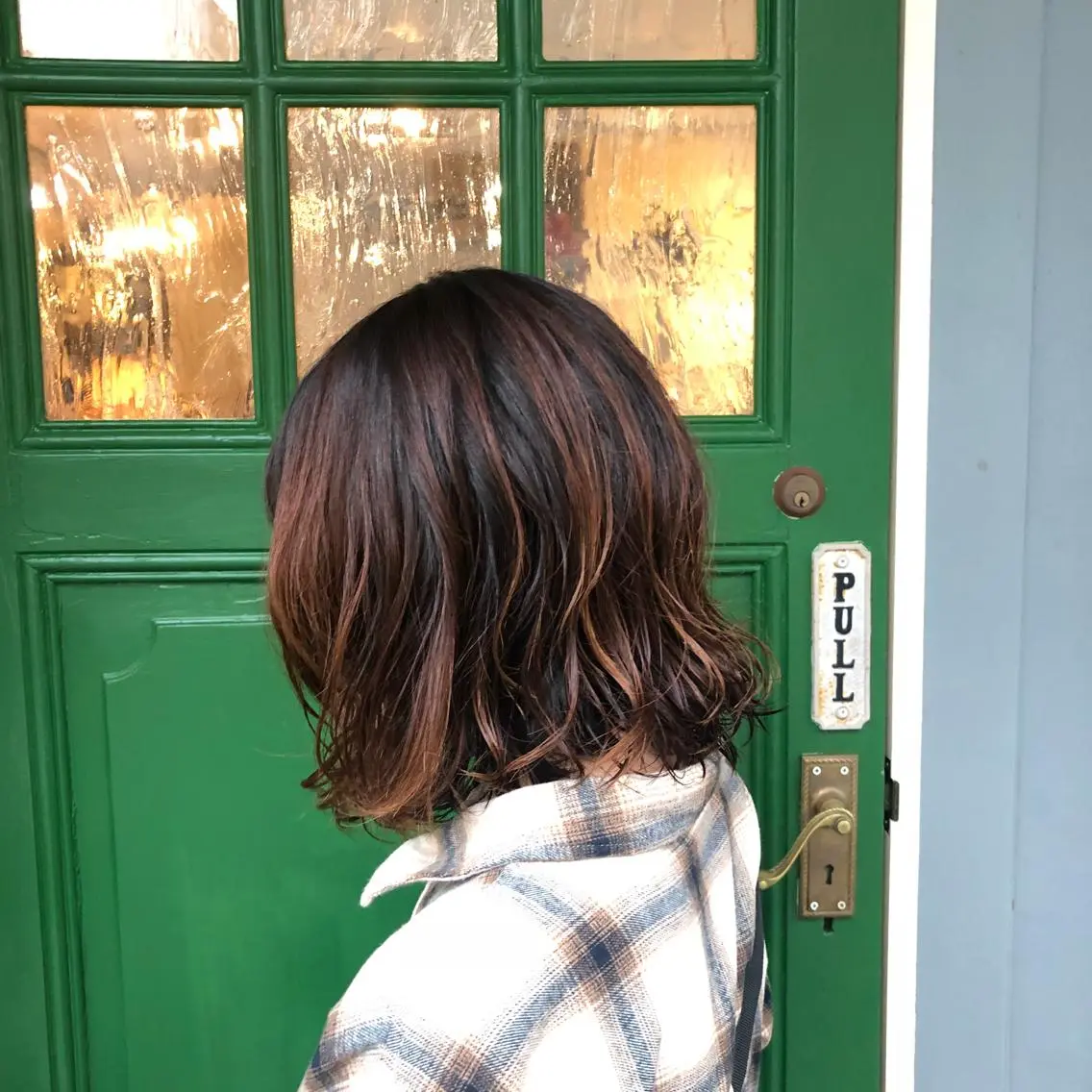 ショート パーマ ボブ カット パーマ ヘッドスパ BRITS 渡辺 菜々子のヘアスタイル