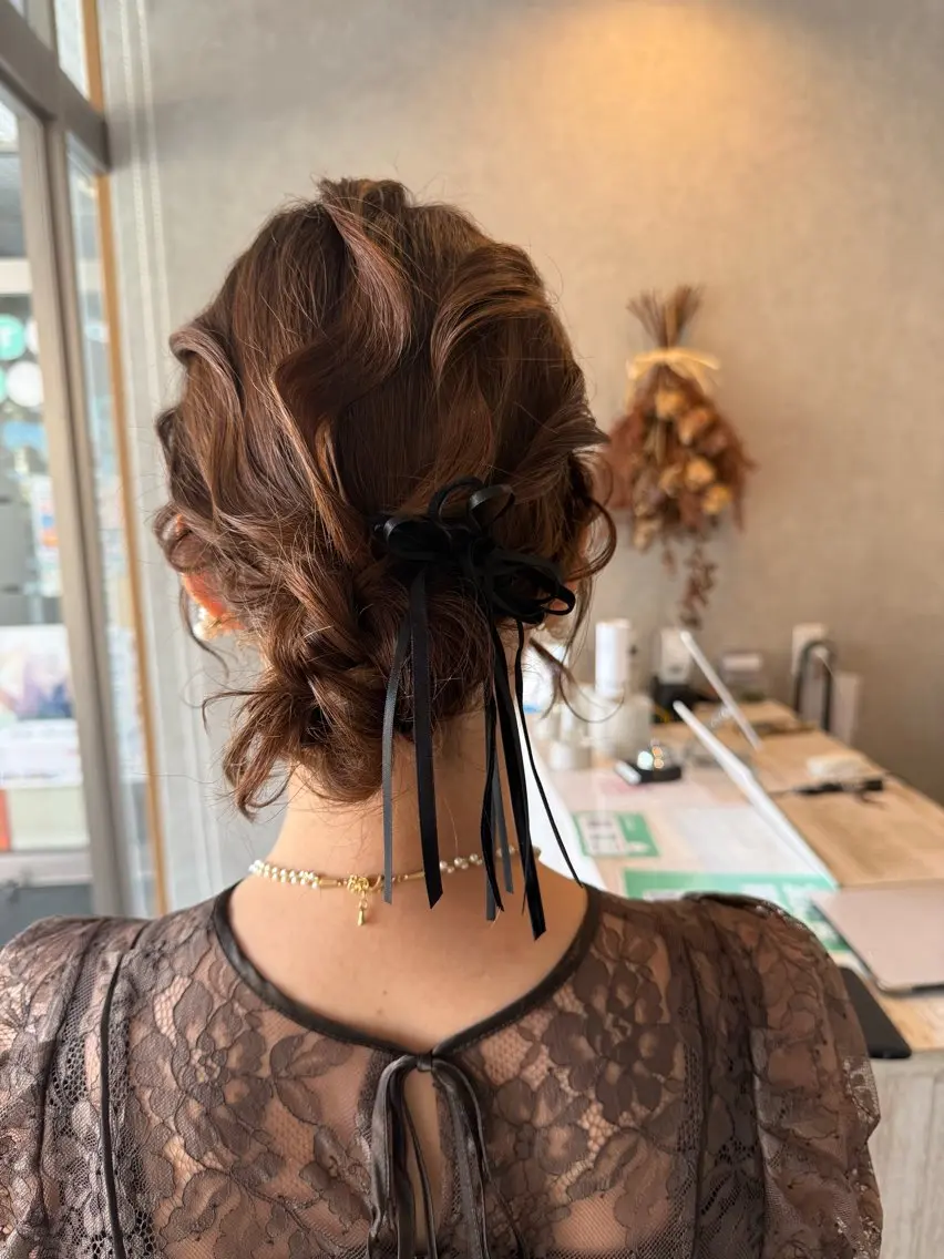 ヘアアレンジ ヘアセット Bish Yanaのヘアスタイル