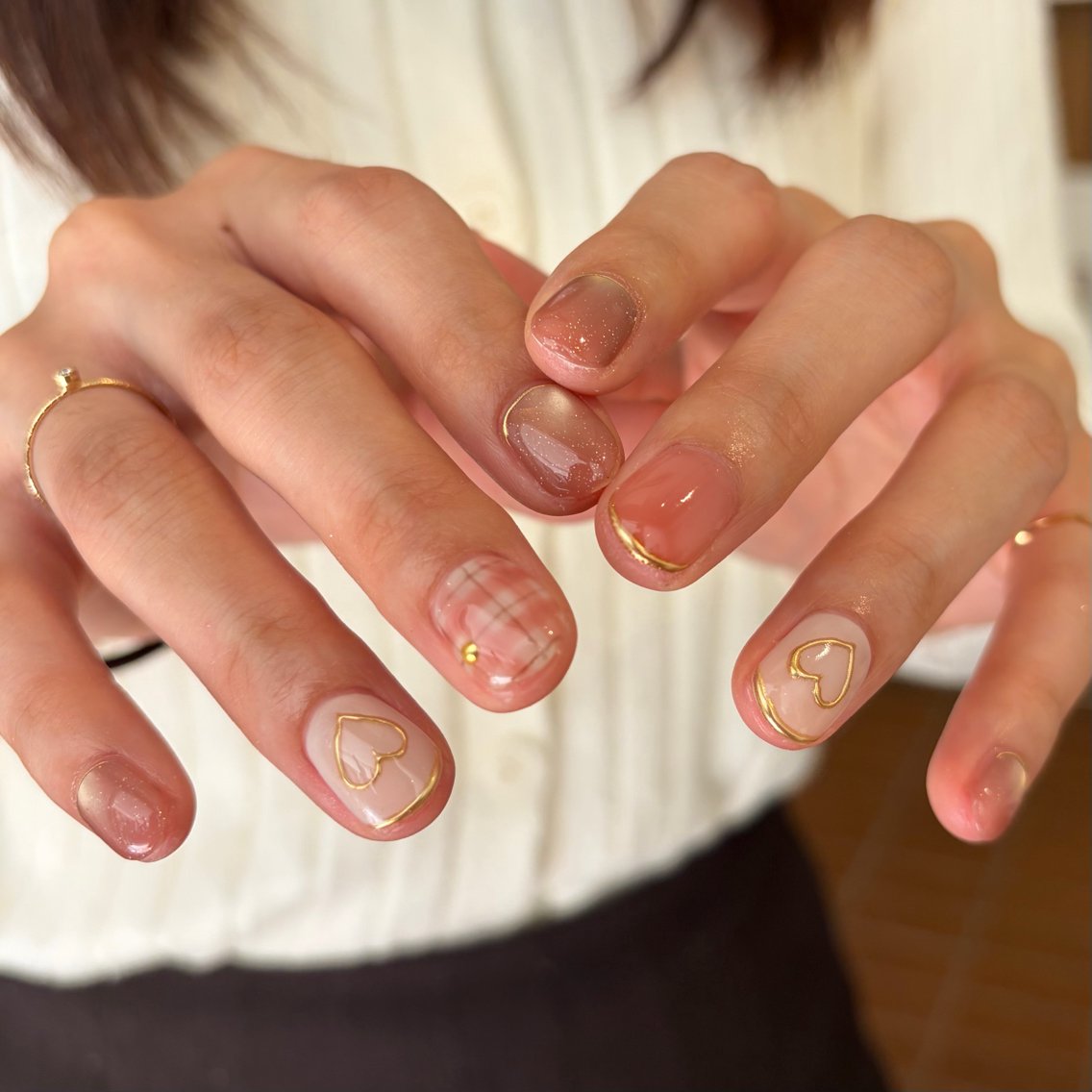 ネイル ショートネイル ハンドネイル ballie／小野原 なつみのネイルデザイン