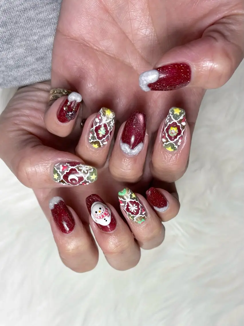ネイル フラッシュネイル マグネットネイル Nailsalon E's cafeのネイルデザイン