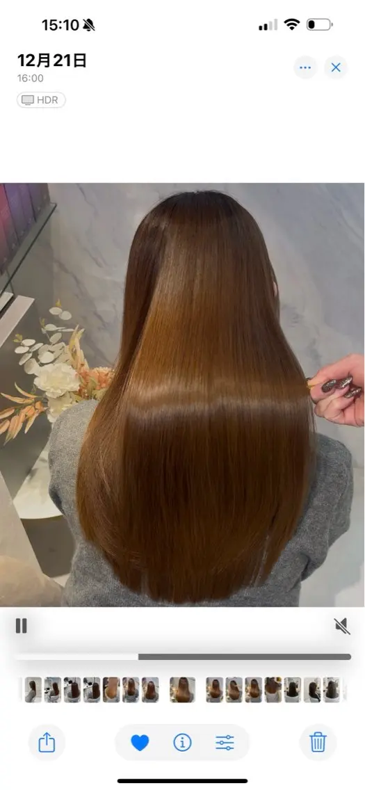 ロング 縮毛矯正 トリートメント 今話題の艶髪矯正 美艶カラー/FUKAのヘアスタイル
