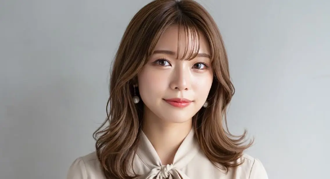セミロング レイヤーカット リンクスハート 芝谷ひろこのヘアスタイル