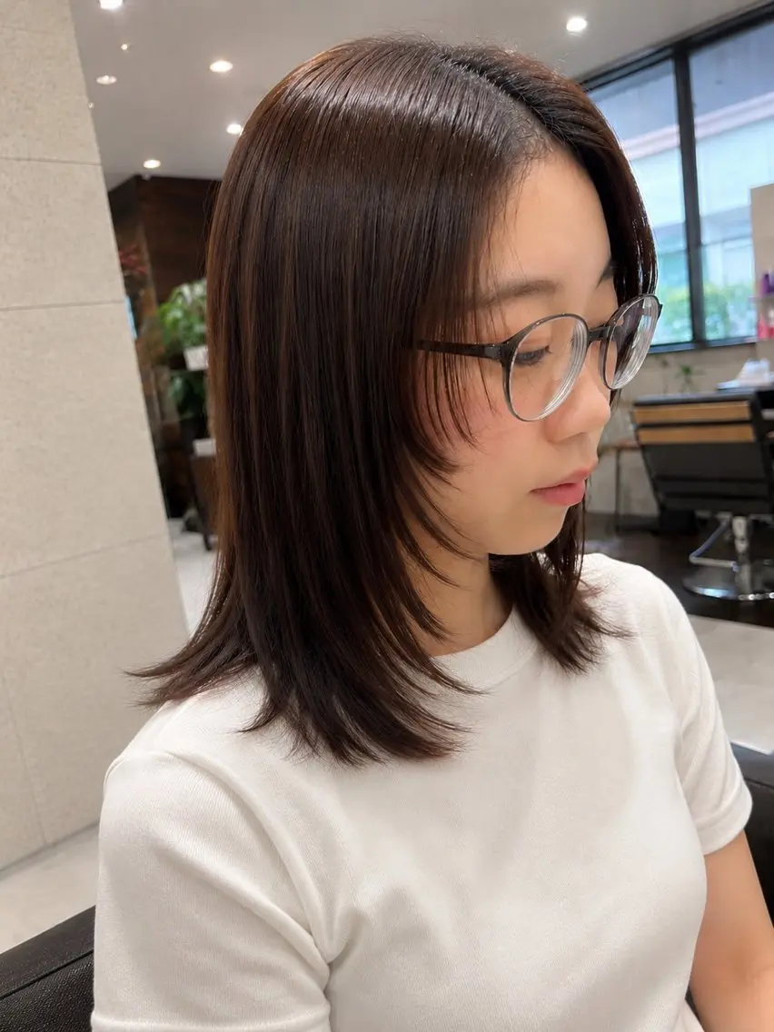 ミディアム カット 宮之本 峻也のヘアスタイル