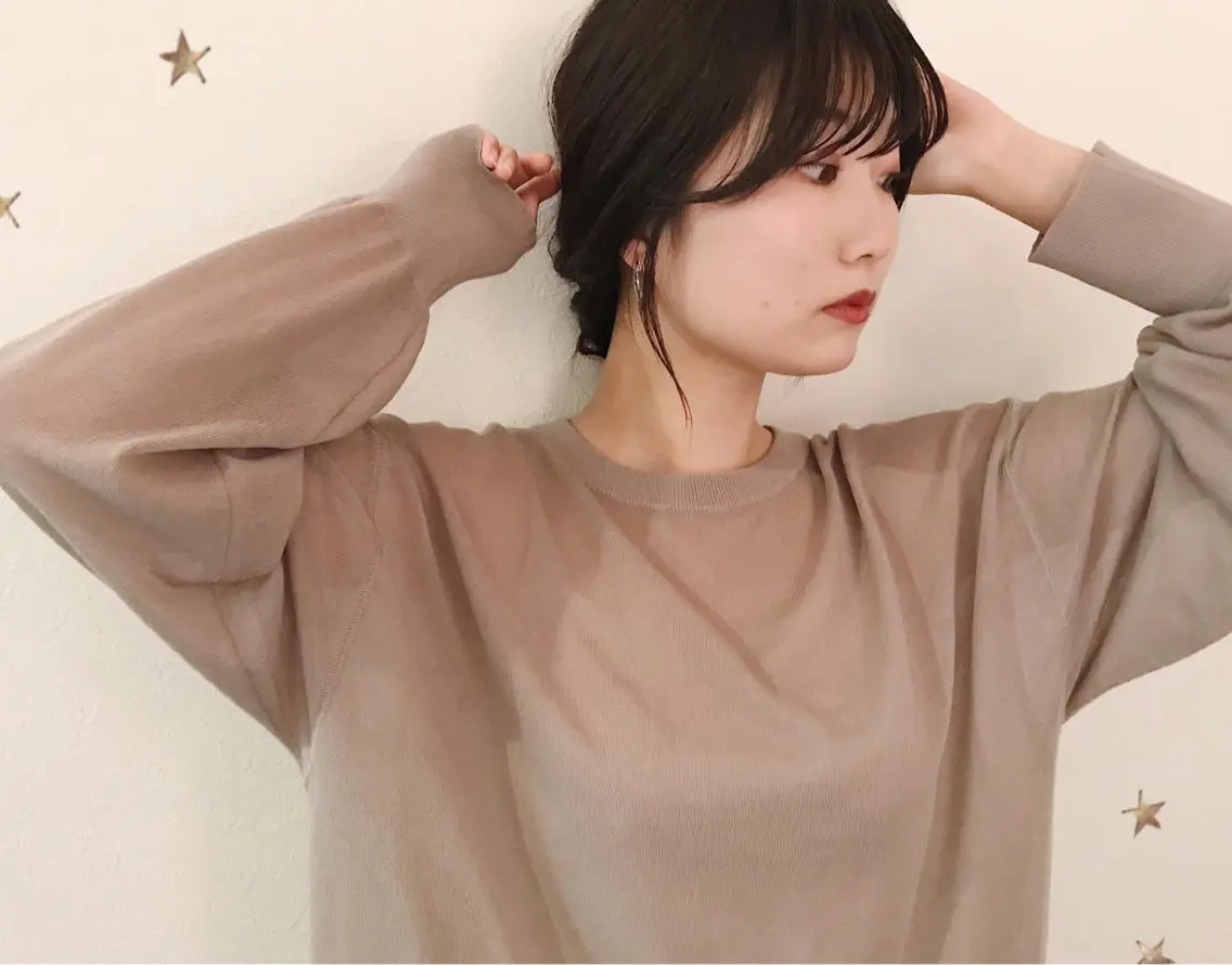 ミディアム ヘアアレンジ ヘアセット 市川 千夏のヘアスタイル