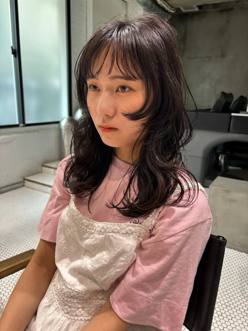ミディアム パーマ DUMBO 千歳船橋のヘアスタイル