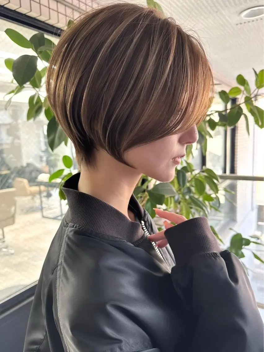 ショート 縮毛矯正 岐阜オーナー kentaのヘアスタイル