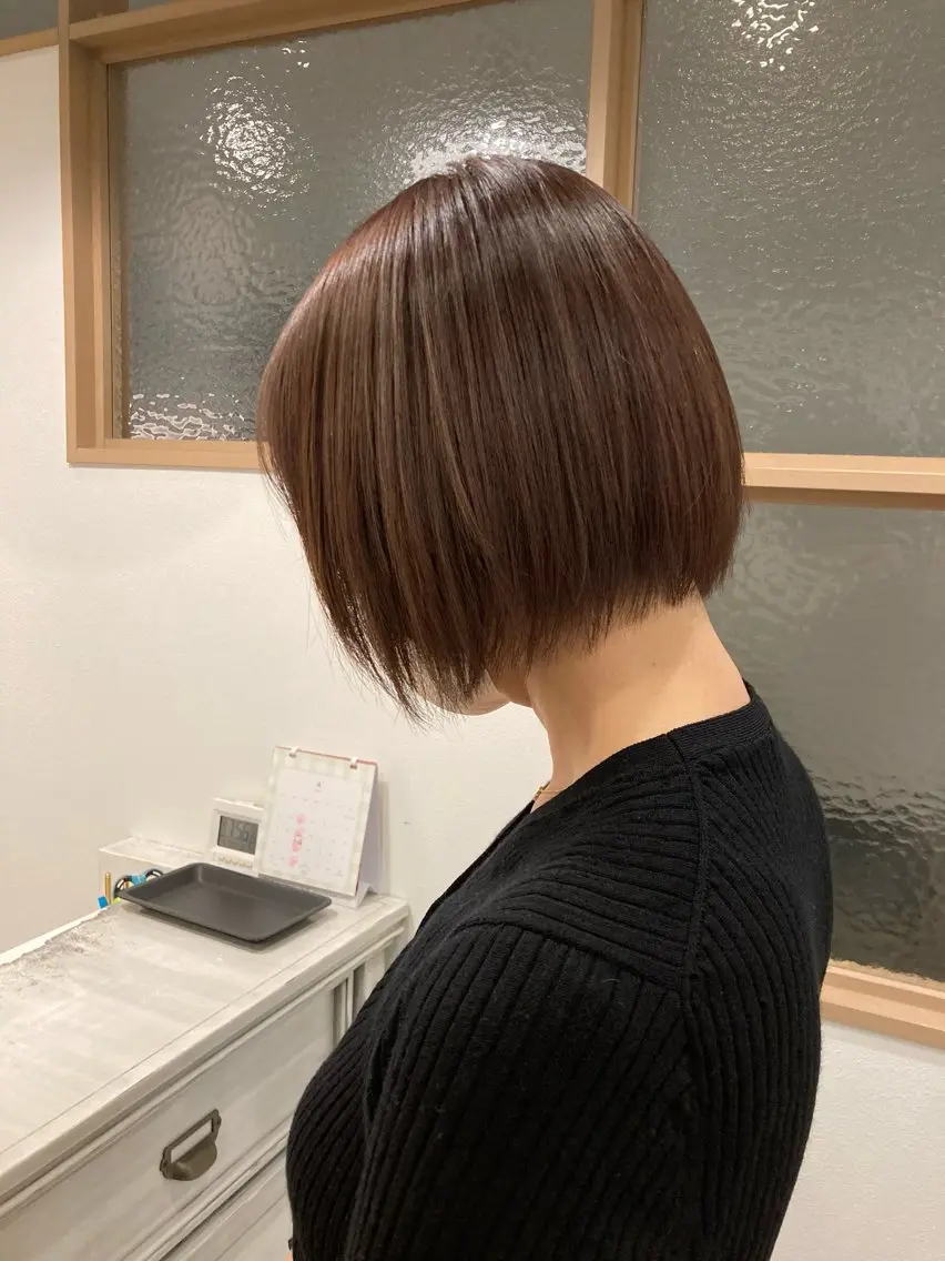 ミディアム ハマノ ミユのヘアスタイル