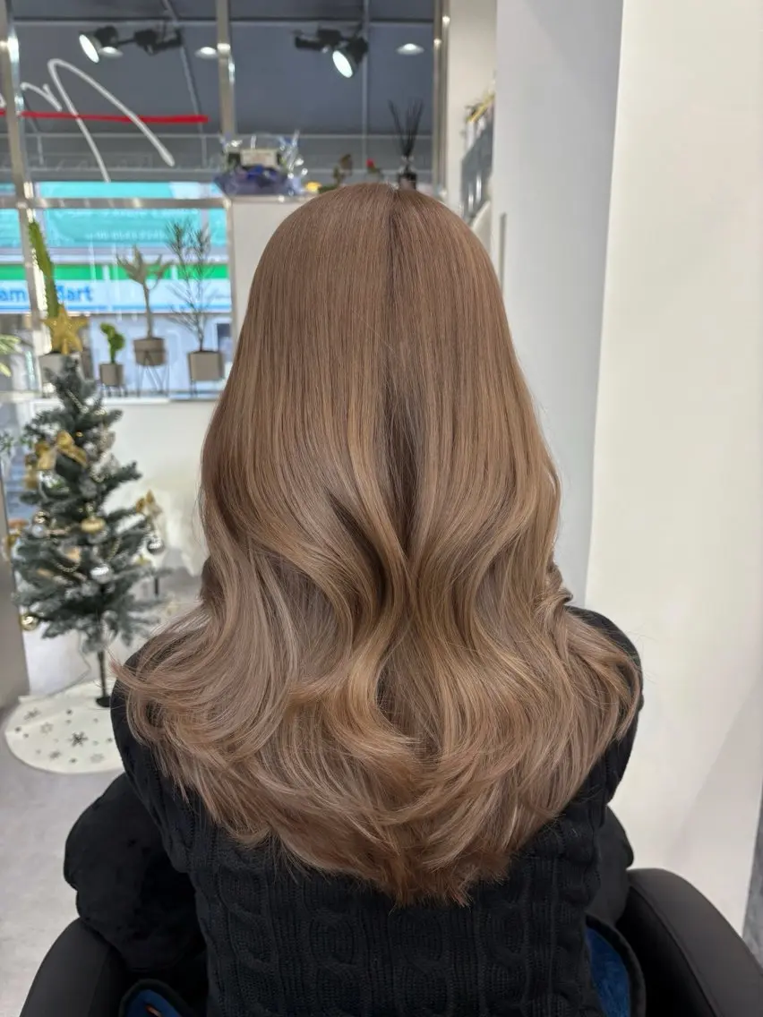 ロング カラー ヘアカラー Ardore 韓国風カラー大阪のヘアスタイル