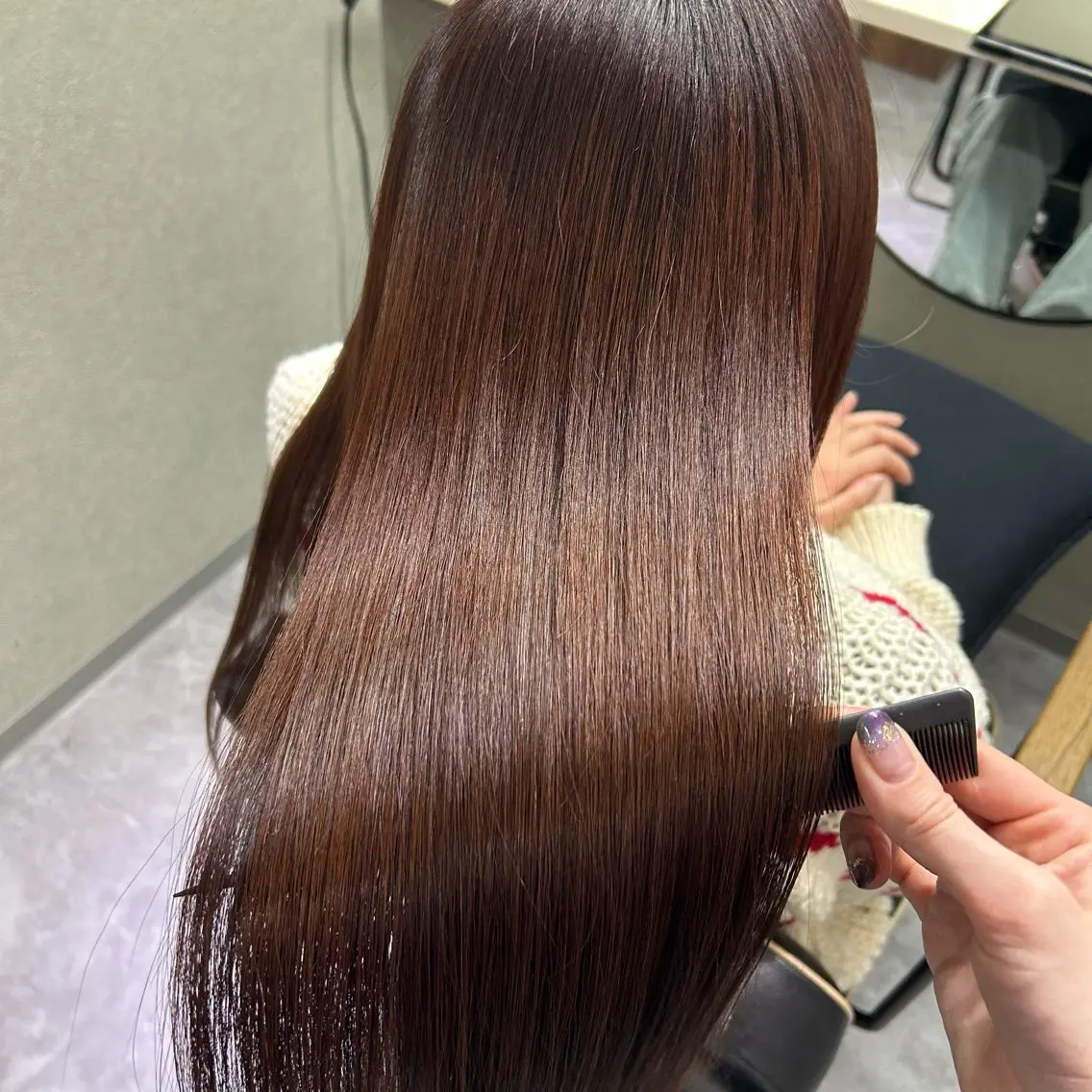 ロング カット ヘアカラー 艶カラー/髪質改善 /HANAのヘアスタイル