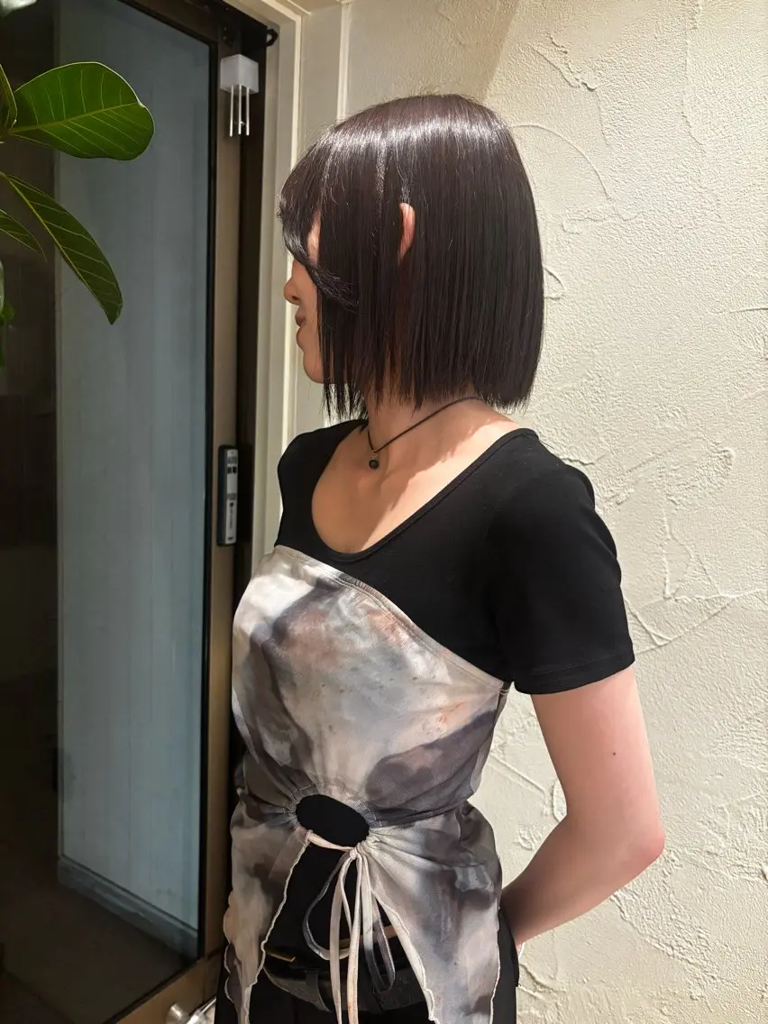 ショート 髪質改善 トリートメント ヘアカラー トリートメント 透明感カラー/三宮/ Nanahoのヘアスタイル