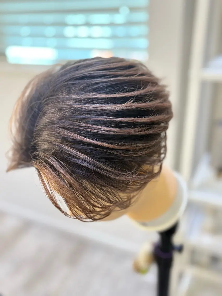 ミディアム カット ヘアカラー トリートメント ヘアセット 横浜メンズバレイヤー ジュ/YUYAのヘアスタイル