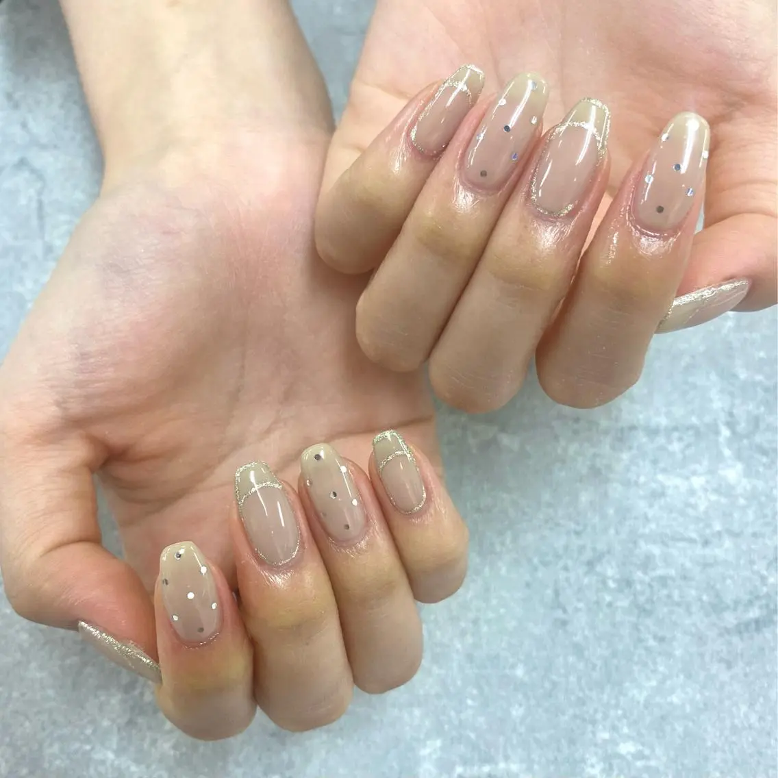 ネイル フットネイル フレンチネイル ジェルネイル ガラスフレンチ グラデーション ハンドネイル NUMAZAWA KASUMIのネイルデザイン