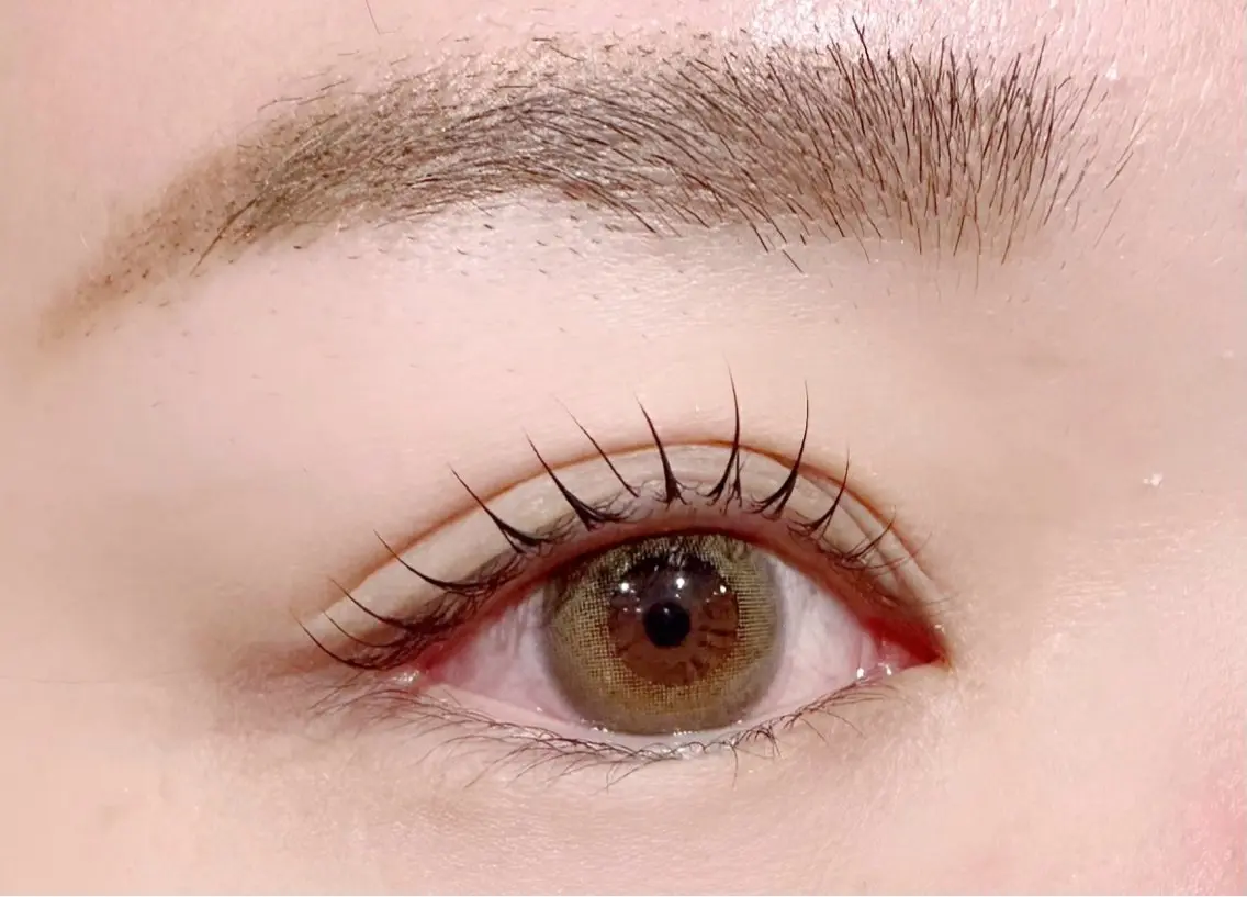【🌷まつげパーマ🌷】パリジェンヌ風のデザインもできます✨コーティング付き🫧の写真