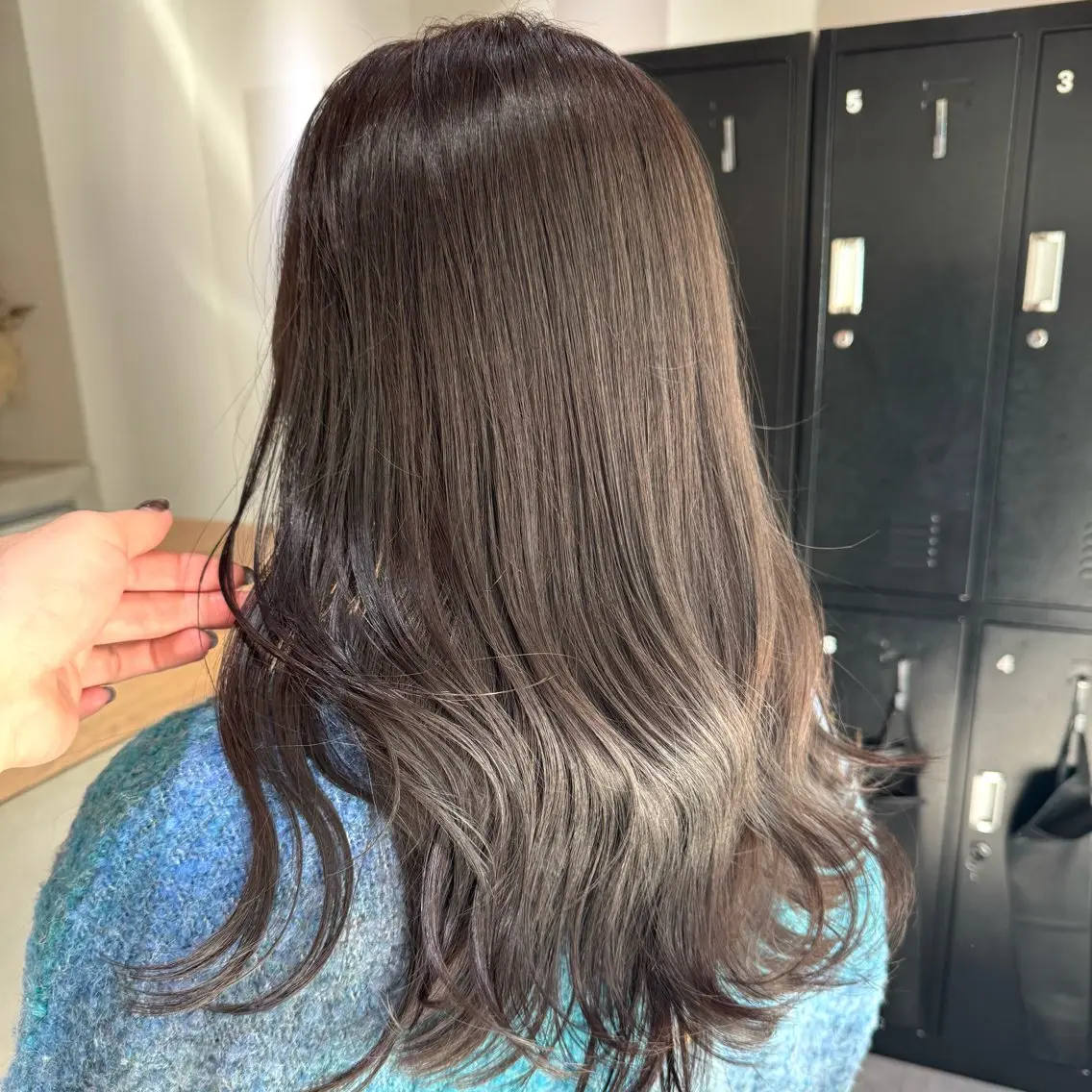 セミロング カラー ヘアアレンジ カット ヘアカラー ブリーチなしカラー /新百合ヶ丘/安形翔のヘアスタイル