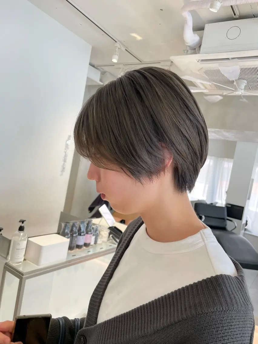 ショート カラー 🪞透け感&韓国ヘア 🪞honokaのヘアスタイル