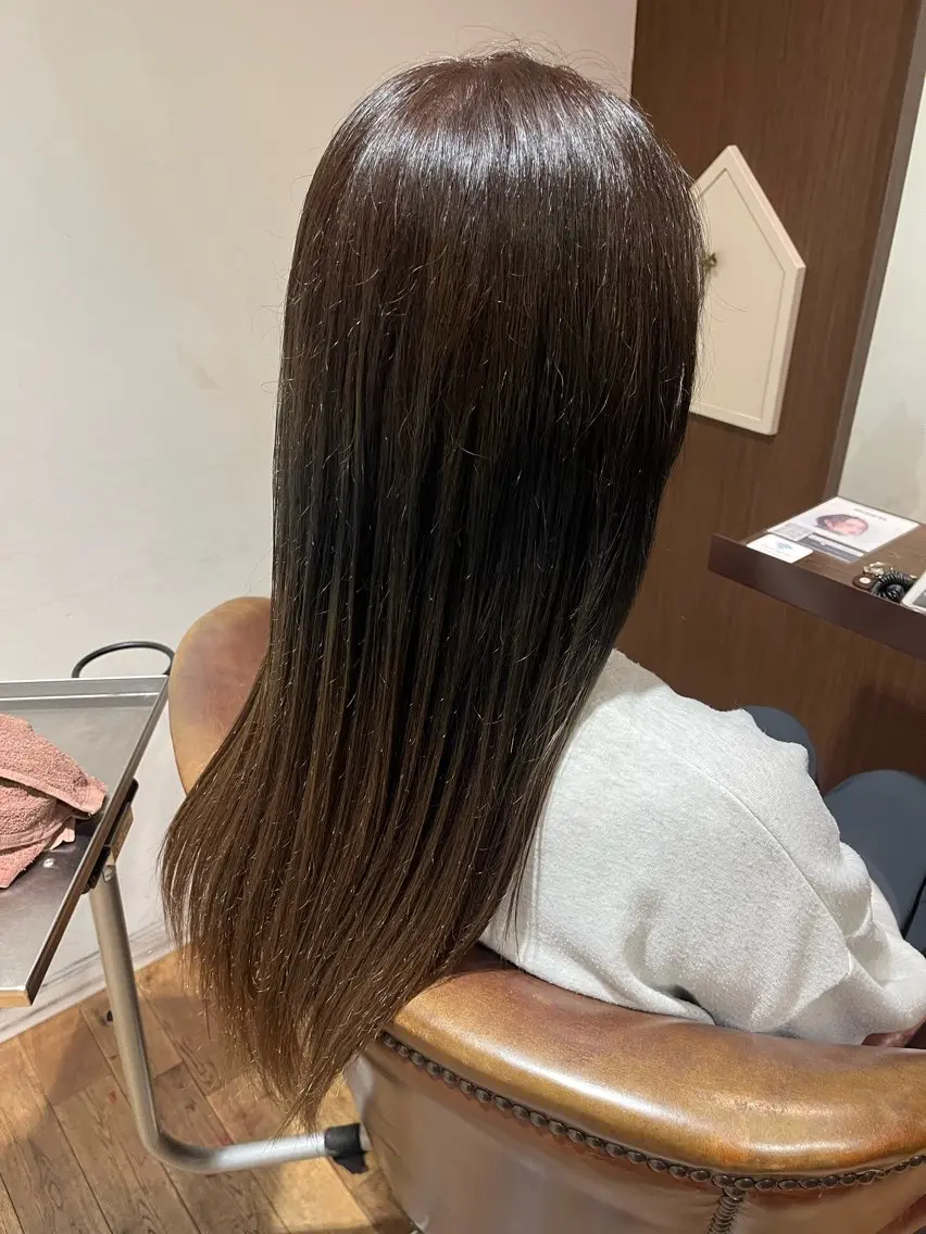 ロング VERDE西院 渋谷　友和のヘアスタイル