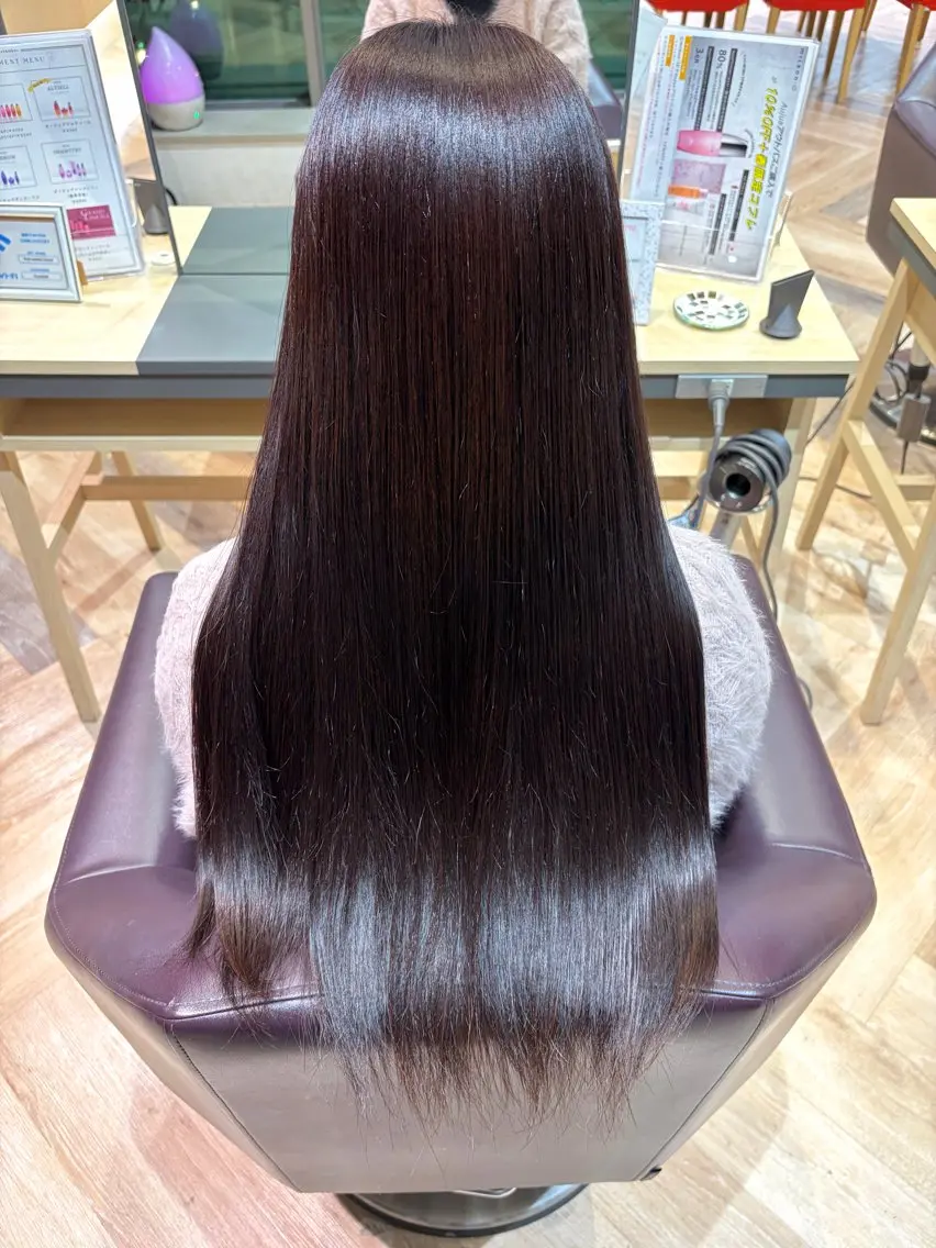ロング カラー ブラウンカラー ココアブラウン 加藤 千穂のヘアスタイル