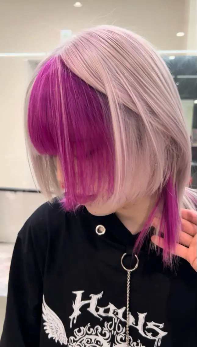 ミディアム カラー ヘアカラー 中村 時成のヘアスタイル