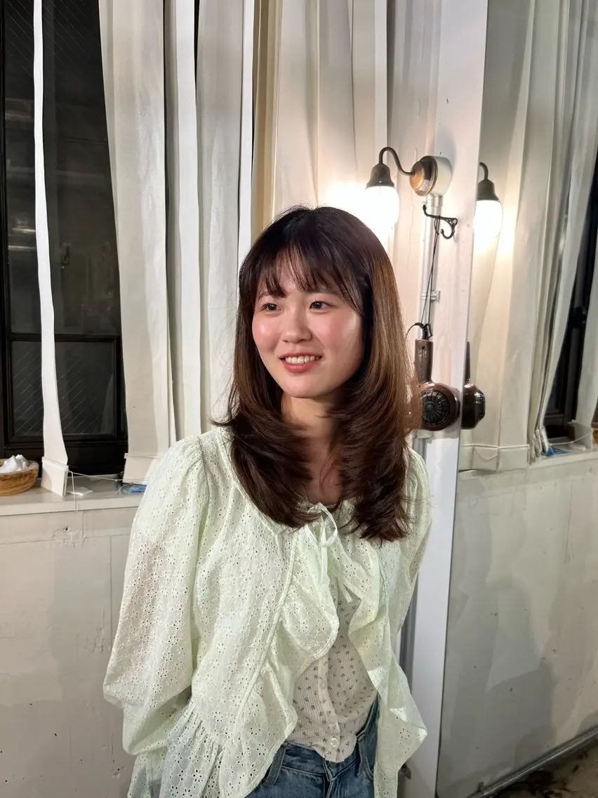 ロング 海音🌺レイヤー カット/ケアリストのヘアスタイル