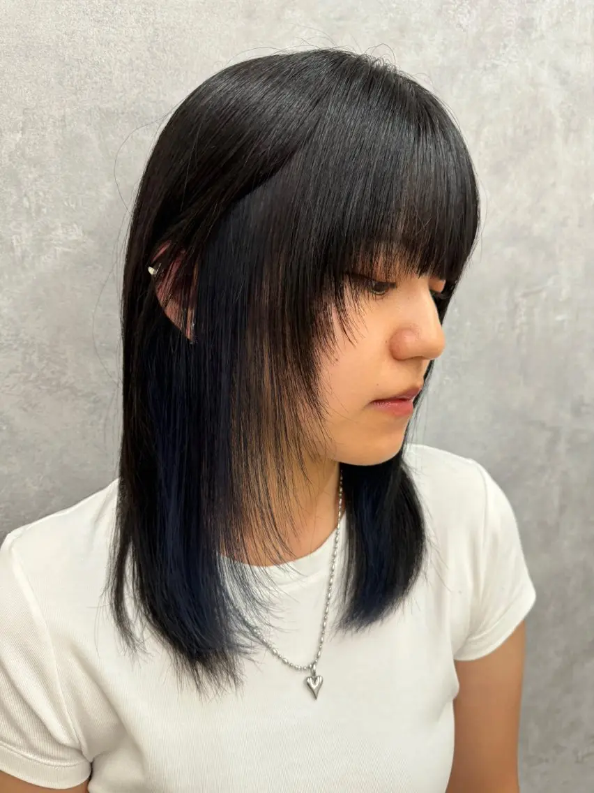 カラー ネイビーカラー funnu୨୧ えりんのヘアスタイル