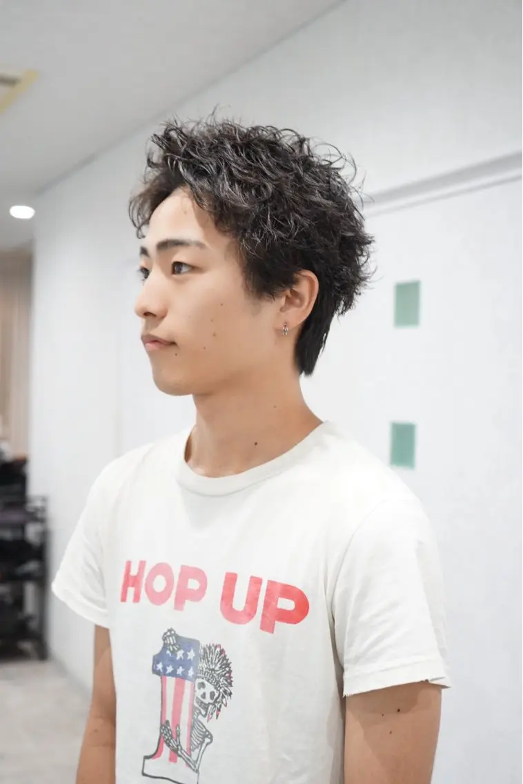 ショート パーマ メンズ men’s hair / 隼翔のヘアスタイル