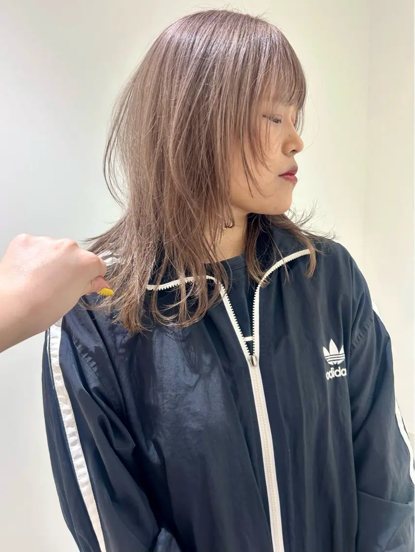 セミロング カラー ヘアカラー 👔ボブ﹨髪質改善 ストレート🩳ももかのヘアスタイル