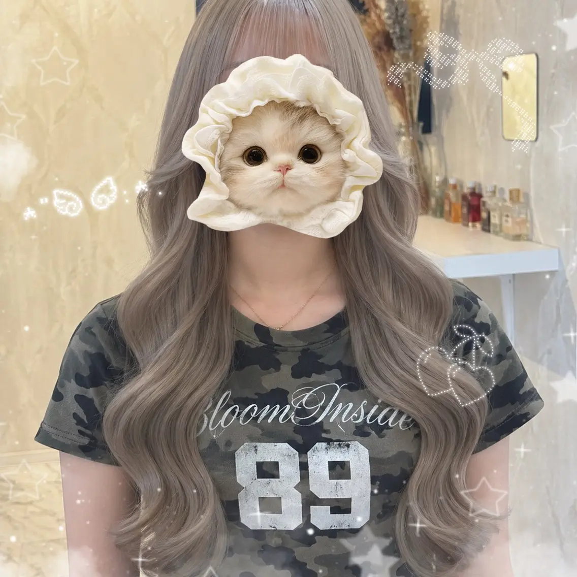 ロング カラー ベージュカラー ブリーチ 透明感カラー ミルクティーベージュ ヘアカラー こっくり秋カラー 星川🌟のヘアスタイル